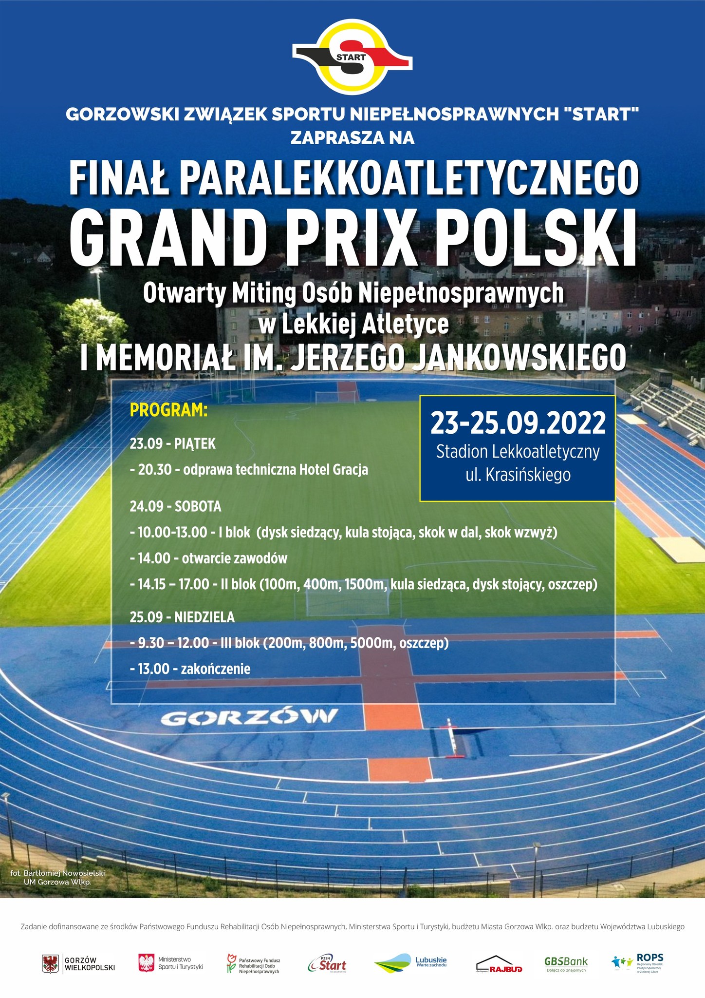 Finał Paralekkoatletycznego Grand Prix Polski już w ten weekend Lekkoatletyka 1 - Start Poznań